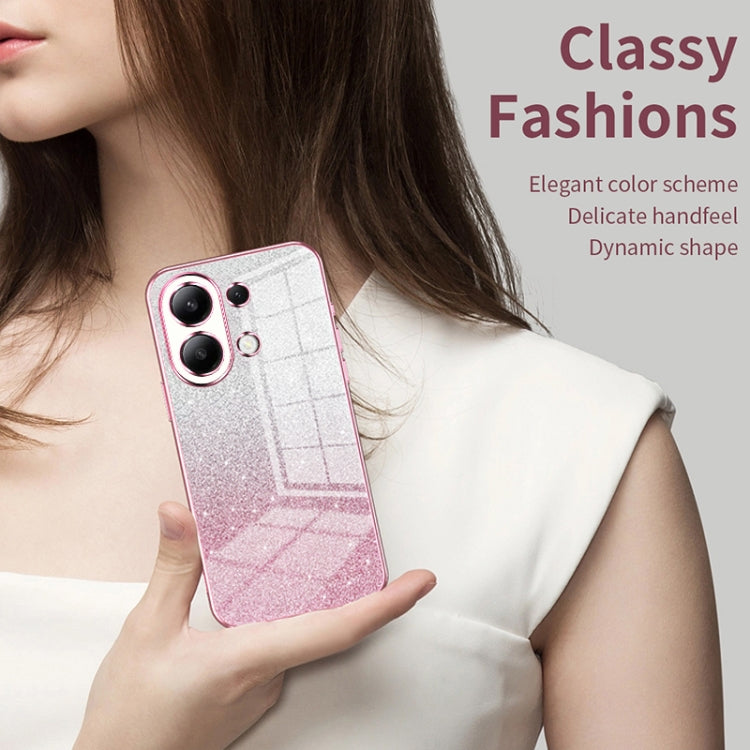 For Xiaomi Redmi Note 7 / Note 7 Pro Gradient Glitter Powder Electroplated Phone Case(Pink) - free shipping - PMC TechLife - Order now!