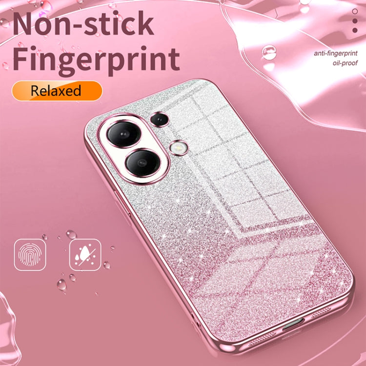 For Xiaomi Redmi Note 8 / Note 8 2021 Gradient Glitter Powder Electroplated Phone Case(Blue) - Xiaomi Cases by PMC TechLife | Online Shopping South Africa | PMC TechLife | Buy Now Pay Later Mobicred