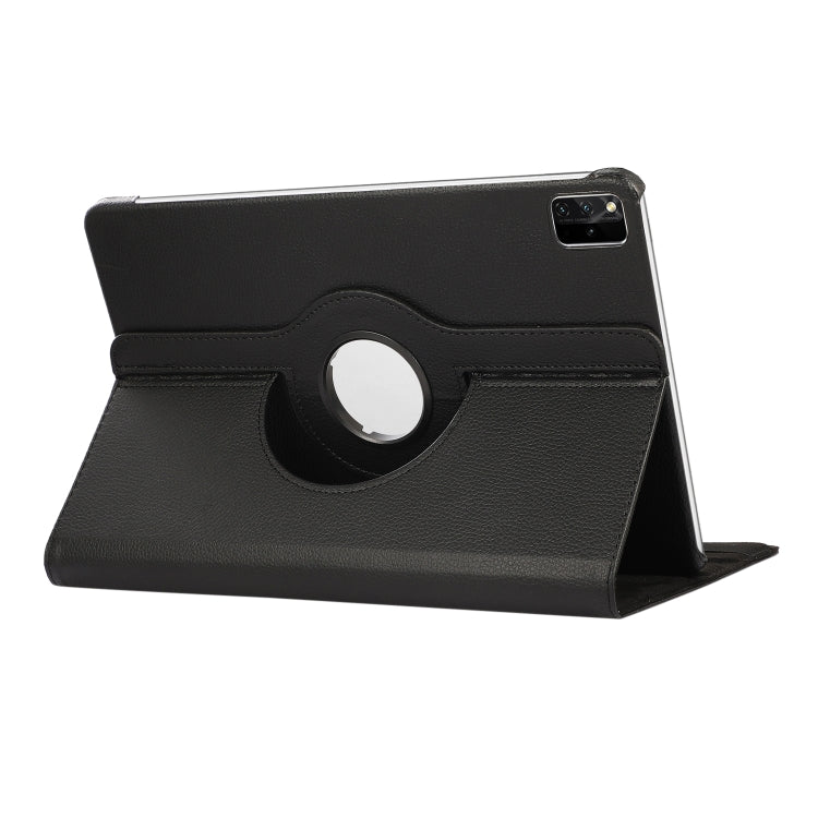For Lenovo Tab M11 / Xiaoxin Pad 11 2024 360 Degree Rotation Litchi Texture Leather Tablet Case(Black) - free shipping - PMC Jewellery - Order now!