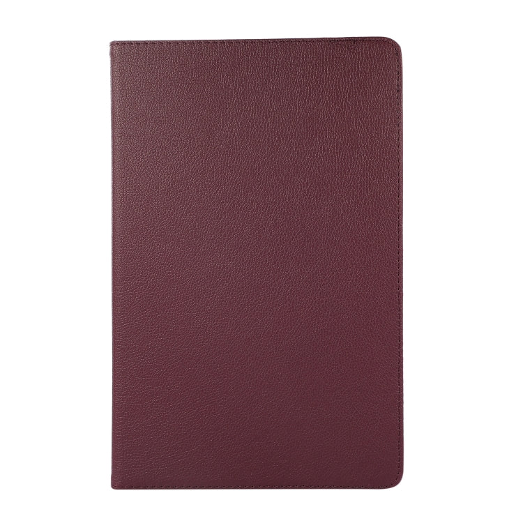 For Lenovo Tab M11 / Xiaoxin Pad 11 2024 360 Degree Rotation Litchi Texture Leather Tablet Case(Purple) - Lenovo by PMC Jewellery | Online Shopping South Africa | PMC Jewellery | Buy Now Pay Later Mobicred