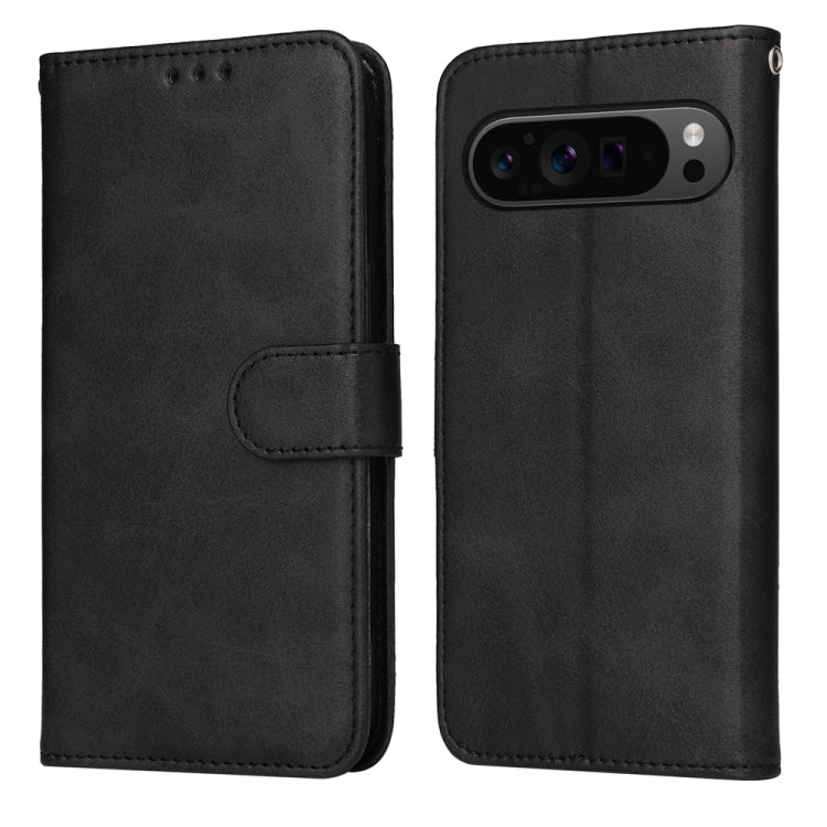 For Google Pixel 9 Pro Classic Calf Texture Flip Leather Phone Case(Black) - Google Cases by PMC TechLife | Online Shopping South Africa | PMC TechLife | Buy Now Pay Later Mobicred