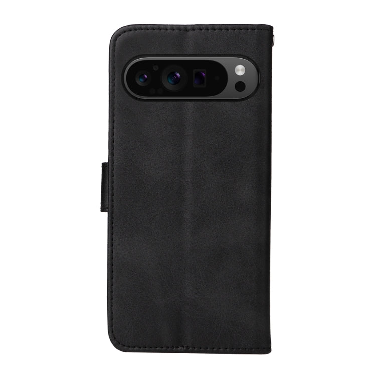 For Google Pixel 9 Pro Classic Calf Texture Flip Leather Phone Case(Black) - Google Cases by PMC TechLife | Online Shopping South Africa | PMC TechLife | Buy Now Pay Later Mobicred