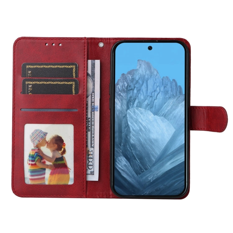 For Google Pixel 9 Classic Calf Texture Flip Leather Phone Case(Red) - free shipping - PMC TechLife - Order now!