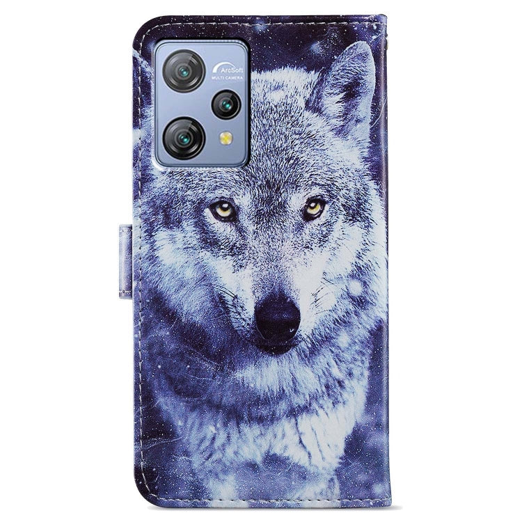 For Blackview A53 Pro Painted Pattern Horizontal Flip Leather Phone Case(White Wolf) - More Brand by PMC TechLife | Online Shopping South Africa | PMC TechLife | Buy Now Pay Later Mobicred