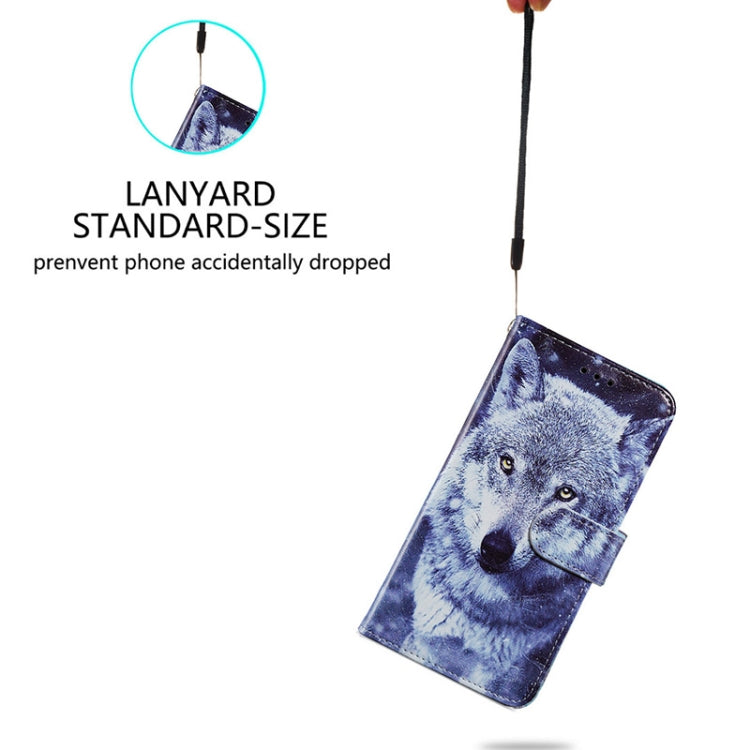 For Blackview A53 Pro Painted Pattern Horizontal Flip Leather Phone Case(White Wolf) - More Brand by PMC TechLife | Online Shopping South Africa | PMC TechLife | Buy Now Pay Later Mobicred