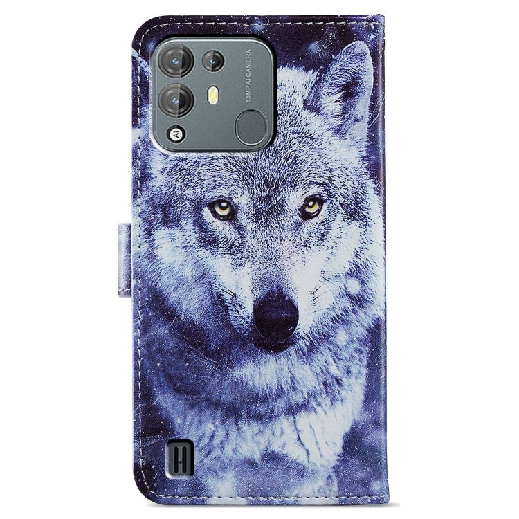 For Blackview A55 Pro Painted Pattern Horizontal Flip Leather Phone Case(White Wolf) - More Brand by PMC TechLife | Online Shopping South Africa | PMC TechLife | Buy Now Pay Later Mobicred