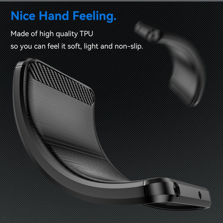 For Motorola Edge 50 Pro Carbon Fiber Brushed Texture TPU Phone Case(Black) - free shipping - PMC TechLife - Order now!