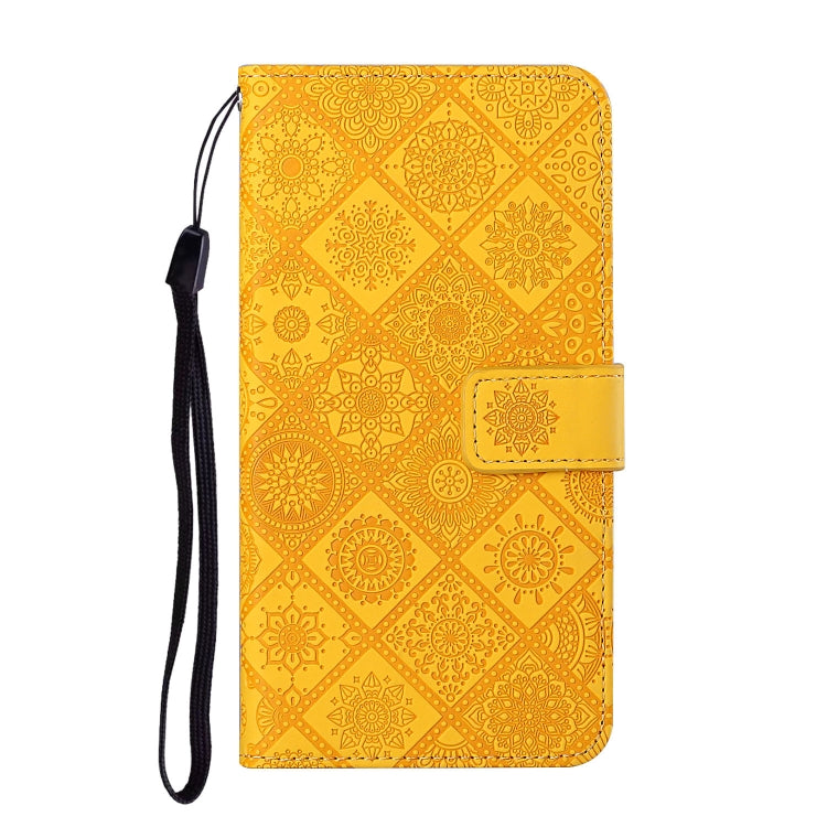 For Google Pixel 9 / 9 Pro Ethnic Style Embossed Pattern Leather Phone Case(Yellow) - free shipping - PMC TechLife - Order now!
