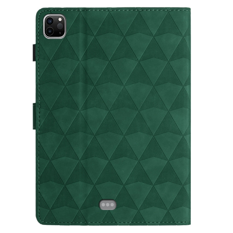 For iPad Pro 11 2024 Diamond Texture Embossed Leather Smart Tablet Case(Green) - iPad Pro 11 2024 Cases by PMC TechLife | Online Shopping South Africa | PMC TechLife | Buy Now Pay Later Mobicred