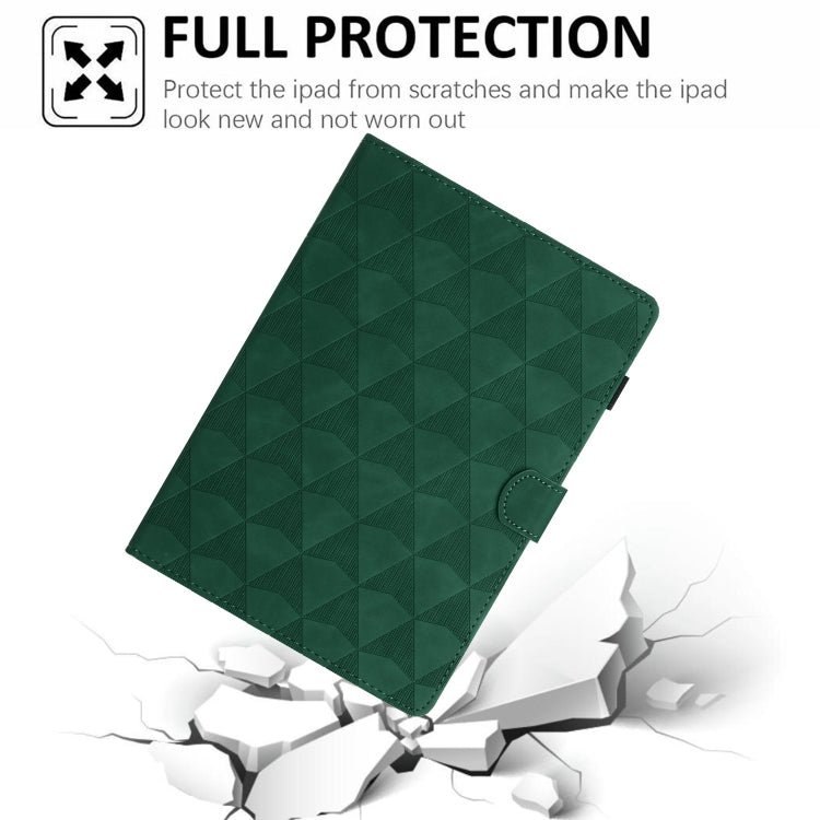 For iPad Pro 11 2024 Diamond Texture Embossed Leather Smart Tablet Case(Green) - iPad Pro 11 2024 Cases by PMC TechLife | Online Shopping South Africa | PMC TechLife | Buy Now Pay Later Mobicred