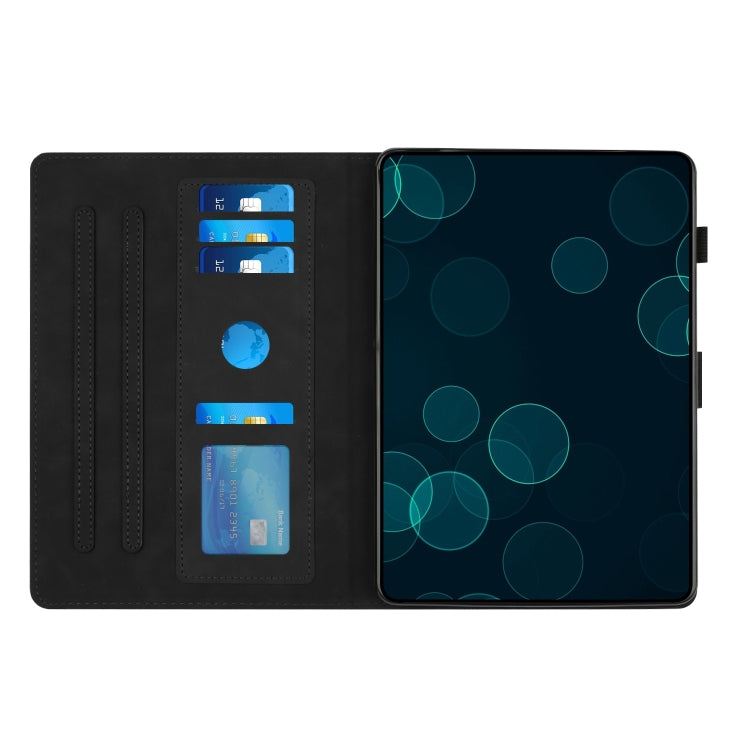 For iPad Pro 11 2024 Diamond Texture Embossed Leather Smart Tablet Case(Black) - free shipping - PMC TechLife - Order now!