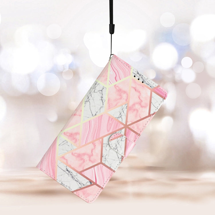 For Blackview A55 Pro Colored Drawing Leather Phone Case(Pink Marble) - More Brand by PMC TechLife | Online Shopping South Africa | PMC TechLife | Buy Now Pay Later Mobicred