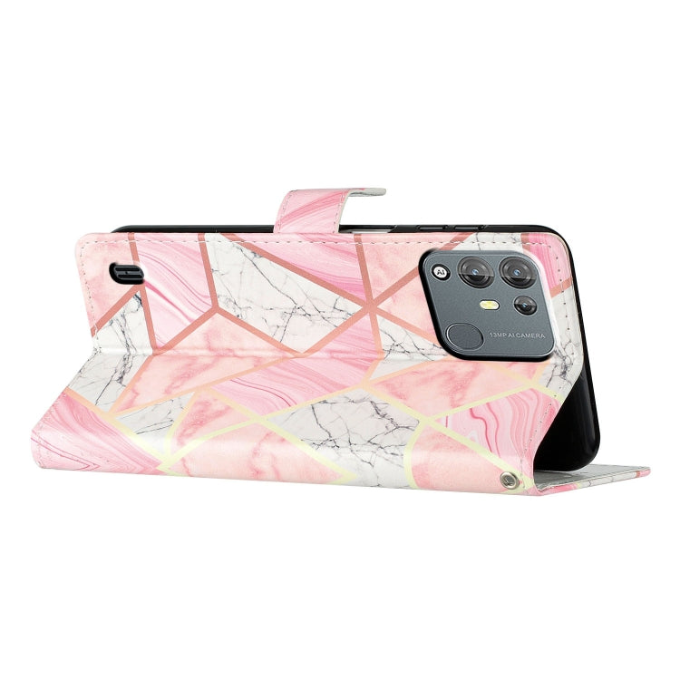 For Blackview A55 Pro Colored Drawing Leather Phone Case(Pink Marble) - More Brand by PMC TechLife | Online Shopping South Africa | PMC TechLife | Buy Now Pay Later Mobicred