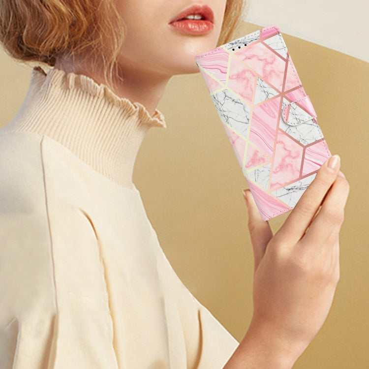 For Blackview A55 Pro Colored Drawing Leather Phone Case(Pink Marble) - More Brand by PMC TechLife | Online Shopping South Africa | PMC TechLife | Buy Now Pay Later Mobicred