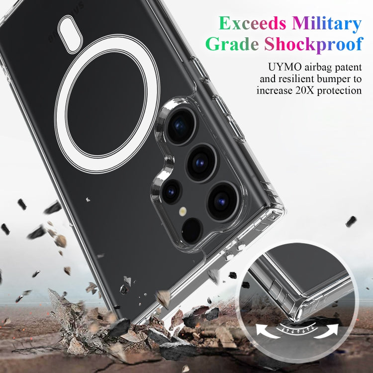 For Samsung Galaxy S25 Ultra 5G MagSafe Magnetic Acrylic TPU Phone Case(Transparent) - Galaxy S25 Ultra 5G Cases by PMC Jewellery | Online Shopping South Africa | PMC Jewellery | Buy Now Pay Later Mobicred