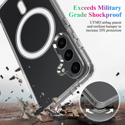 For Samsung Galaxy S25 5G MagSafe Magnetic Acrylic TPU Phone Case(Transparent) - Galaxy S25 5G Cases by PMC Jewellery | Online Shopping South Africa | PMC Jewellery | Buy Now Pay Later Mobicred