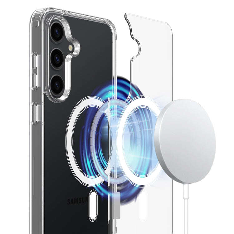 For Samsung Galaxy S25+ 5G MagSafe Magnetic Acrylic TPU Phone Case(Transparent) - Galaxy S25+ 5G Cases by PMC Jewellery | Online Shopping South Africa | PMC Jewellery | Buy Now Pay Later Mobicred