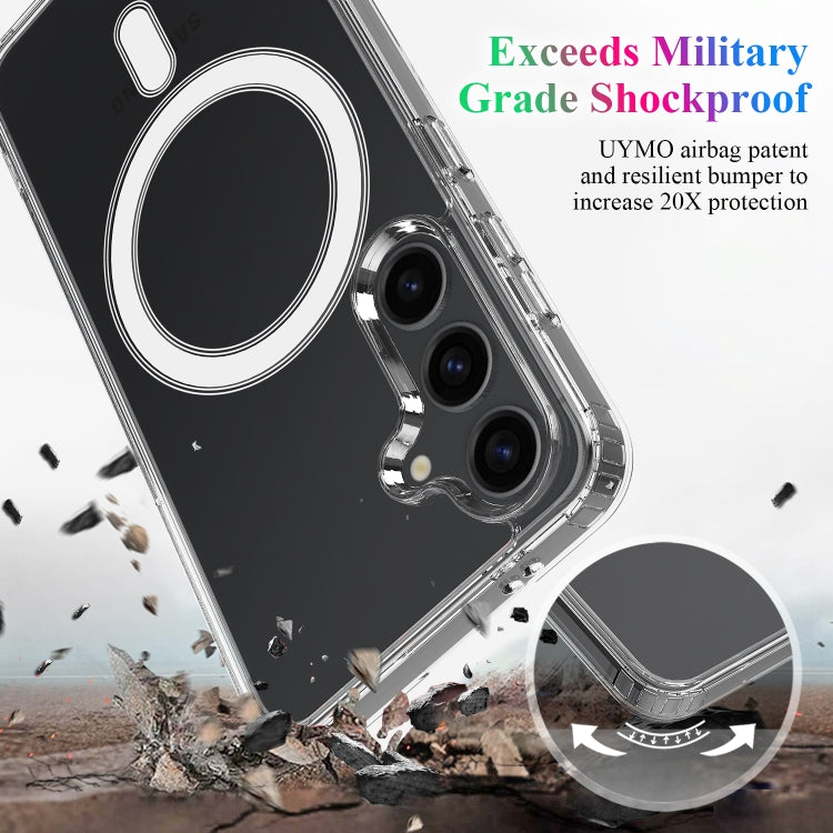 For Samsung Galaxy S25+ 5G MagSafe Magnetic Acrylic TPU Phone Case(Transparent) - Galaxy S25+ 5G Cases by PMC Jewellery | Online Shopping South Africa | PMC Jewellery | Buy Now Pay Later Mobicred