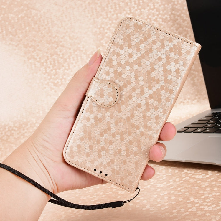For Tecno Spark Go 2024 / Spark 20C Honeycomb Dot Texture Leather Phone Case(Gold) - Tecno Cases by PMC Jewellery | Online Shopping South Africa | PMC Jewellery | Buy Now Pay Later Mobicred