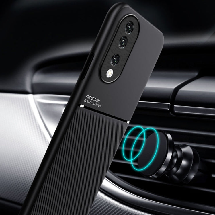 For Honor 90 Classic Tilt Strip Grain Magnetic PC Hybrid TPU Phone Case(Blue) - Honor Cases by PMC TechLife | Online Shopping South Africa | PMC TechLife | Buy Now Pay Later Mobicred