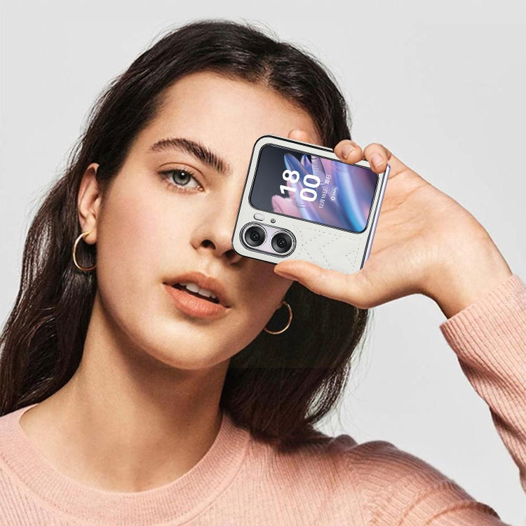 For OPPO Find N2 Flip V-shaped Folding Phone Case(White) - free shipping - PMC TechLife - Order now!
