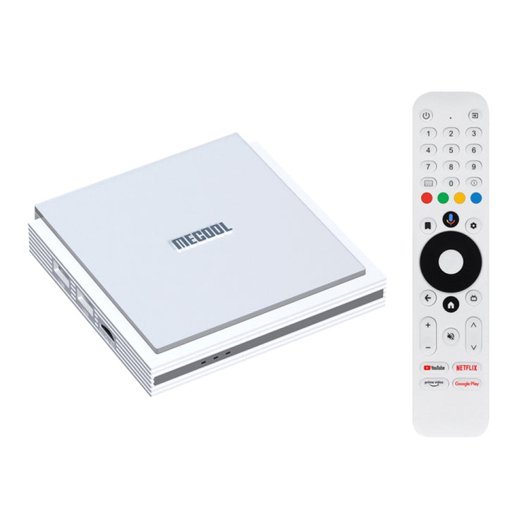 MECOOL KM2 Plus Android 11 Dual-band WiFi Smart Voice TV Box 4GB+32GB, US Plug(White) - free shipping - PMC TechLife - Order now!