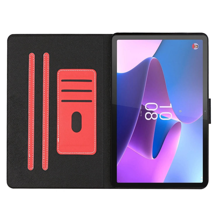 For Lenovo Tab P12 2023 / TB370FU Pure Color Smart Leather Tablet Case(Red) - Lenovo by PMC TechLife | Online Shopping South Africa | PMC TechLife | Buy Now Pay Later Mobicred