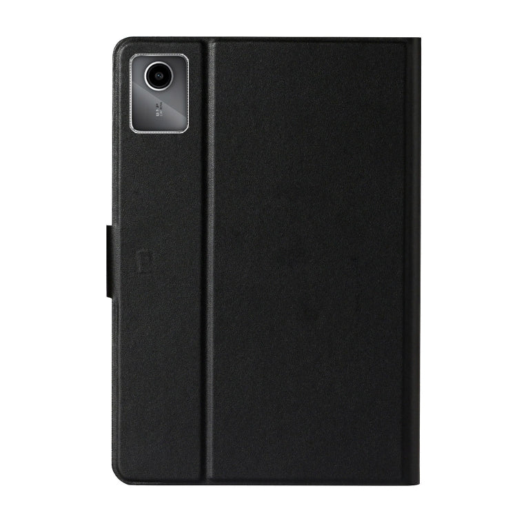 For Lenovo Tab M11/ Xiaoxin Pad 11 2024 Pure Color Smart Leather Tablet Case(Black) - free shipping - PMC Jewellery - Order now!
