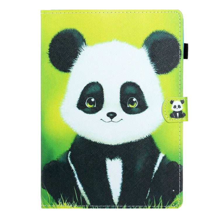 For Lenovo Tab M11/ Xiaoxin Pad 11 2024 Coloured Drawing Stitching Smart Leather Tablet Case(Panda) - Lenovo by PMC Jewellery | Online Shopping South Africa | PMC Jewellery | Buy Now Pay Later Mobicred