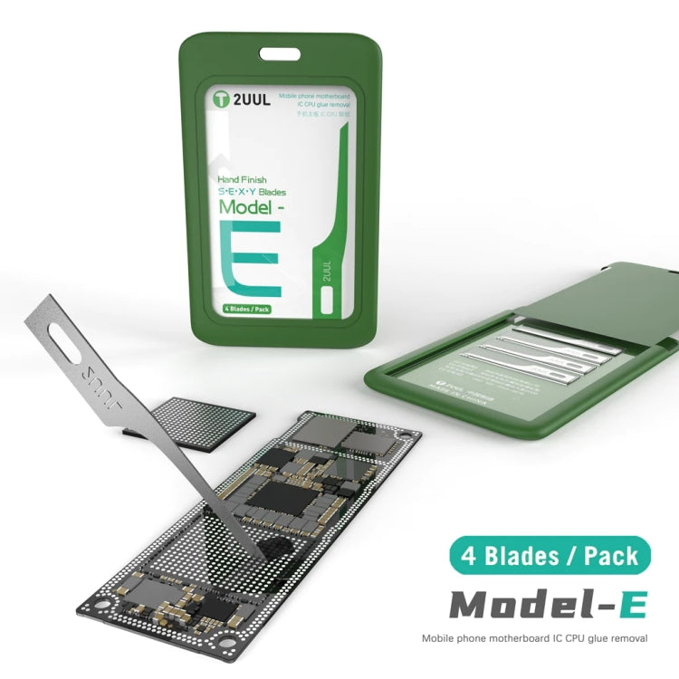 2UUL Hand Finish Blades For Phone Screen Debonding / Removal IC, Model:E - Crowbar by 2UUL | Online Shopping South Africa | PMC TechLife | Buy Now Pay Later Mobicred