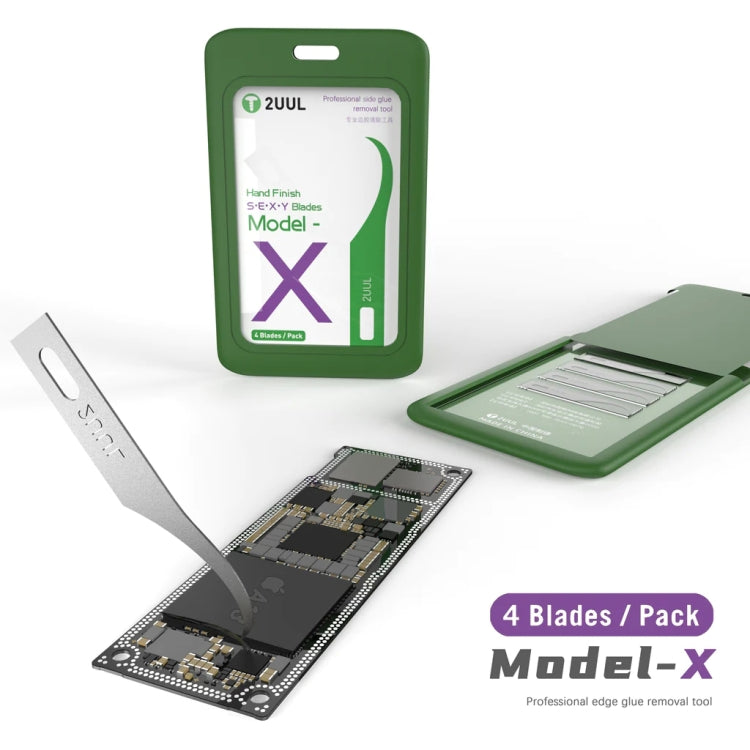 2UUL Hand Finish Blades For Phone Screen Debonding / Removal IC, Model:X - Crowbar by 2UUL | Online Shopping South Africa | PMC TechLife | Buy Now Pay Later Mobicred