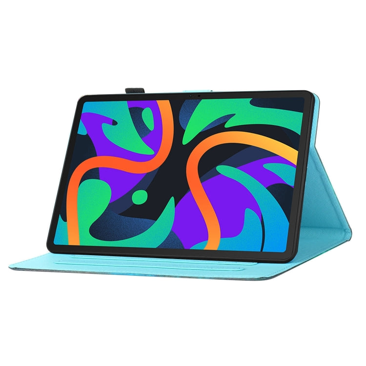 For Lenovo Tab M11/ Xiaoxin Pad 11 2024 Coloured Drawing Stitching Smart Leather Tablet Case(Colored Sand) - Lenovo by PMC Jewellery | Online Shopping South Africa | PMC Jewellery | Buy Now Pay Later Mobicred