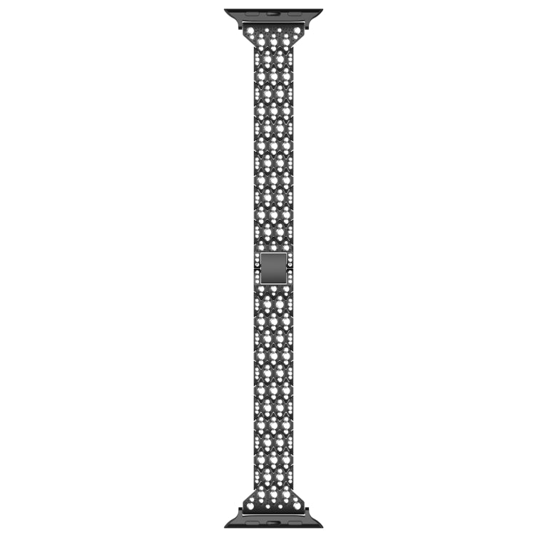 For Apple Watch Series 9 41mm Devil Eye Diamond Bracelet Metal Watch Band(Silver) - Watch Bands by PMC TechLife | Online Shopping South Africa | PMC TechLife