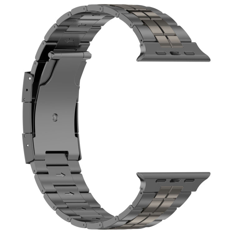 For Apple Watch SE 2023 40mm Tortoise Buckle Titanium Steel Watch Band(Grey) - Watch Bands by PMC Jewellery | Online Shopping South Africa | PMC Jewellery