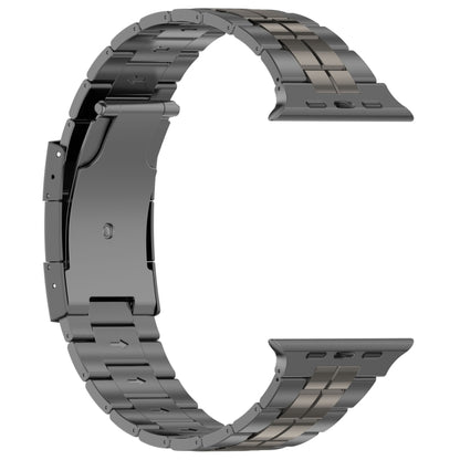 For Apple Watch Series 6 40mm Tortoise Buckle Titanium Steel Watch Band(Grey) - Watch Bands by PMC Jewellery | Online Shopping South Africa | PMC Jewellery