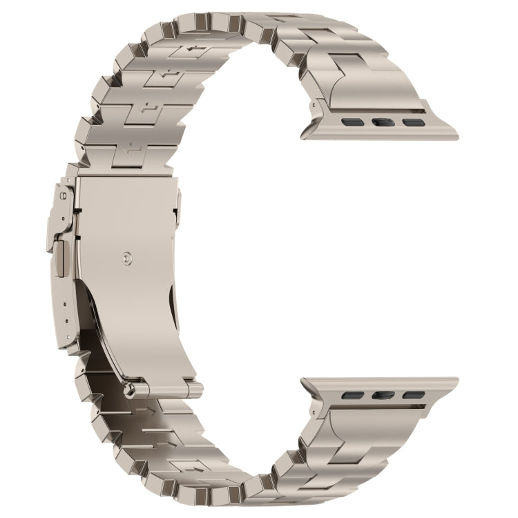 For Apple Watch Series 9 41mm Butterfly Type Titanium Steel Watch Band(Titanium) - Watch Bands by PMC TechLife | Online Shopping South Africa | PMC TechLife