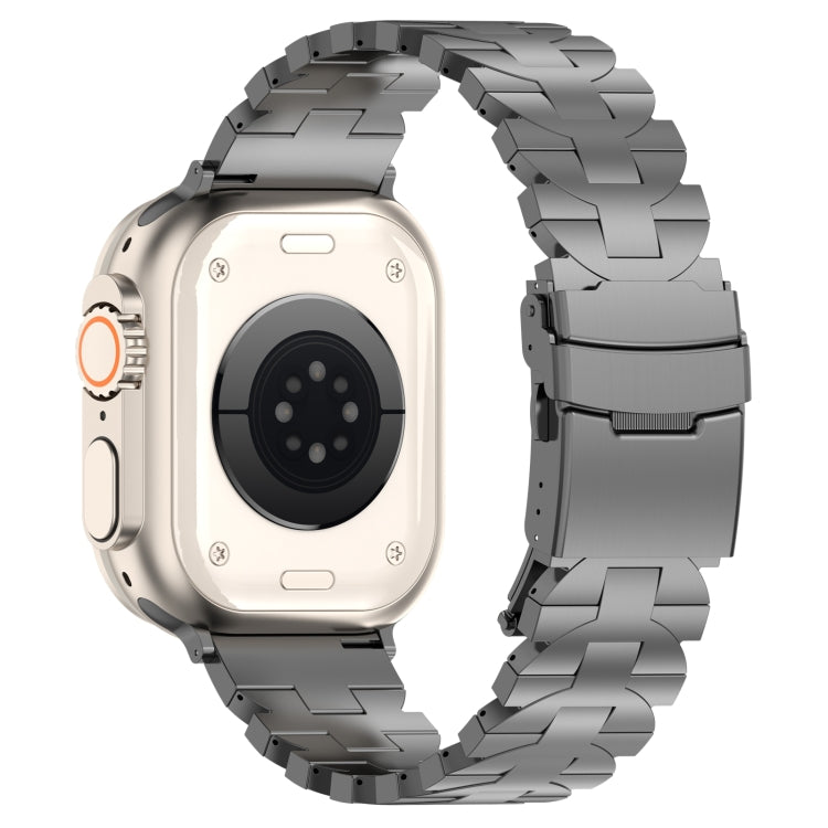 For Apple Watch Series 2 42mm Butterfly Type Titanium Steel Watch Band(Grey) - free shipping - PMC TechLife - Order now!