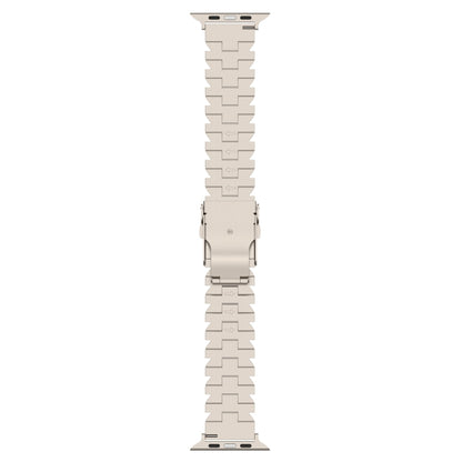 For Apple Watch SE 2023 44mm Butterfly Type Titanium Steel Watch Band(Titanium) - Watch Bands by PMC Jewellery | Online Shopping South Africa | PMC Jewellery