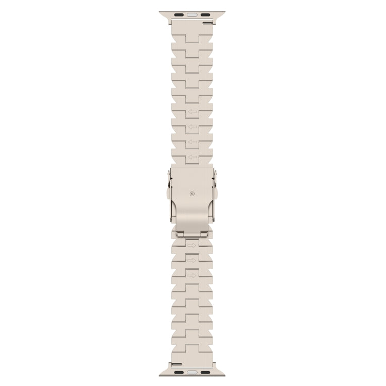 For Apple Watch Series 4 40mm Butterfly Type Titanium Steel Watch Band(Grey) - Watch Bands by PMC Jewellery | Online Shopping South Africa | PMC Jewellery