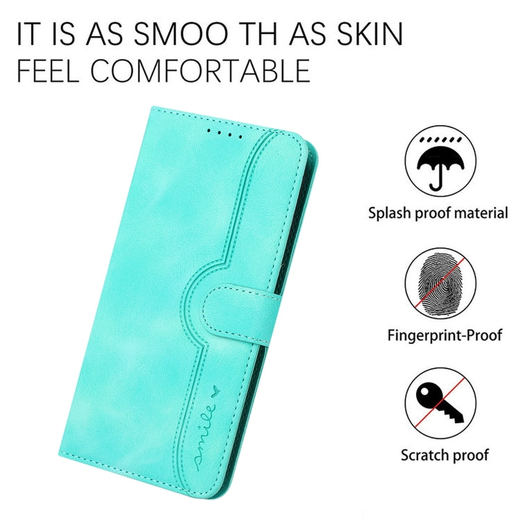For Google Pixel 9 Pro Heart Pattern Skin Feel Leather Phone Case(Light Blue) - Google Cases by PMC TechLife | Online Shopping South Africa | PMC TechLife | Buy Now Pay Later Mobicred