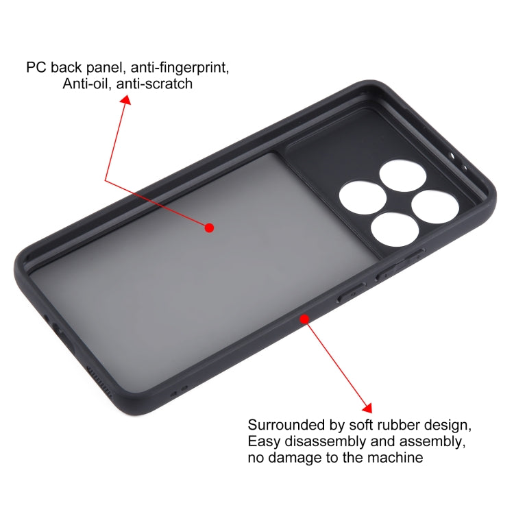 For Xiaomi Redmi K70 / K70 Pro Fine Pore Matte Black TPU + PC Phone Case - K70 Pro Cases by PMC TechLife | Online Shopping South Africa | PMC TechLife | Buy Now Pay Later Mobicred