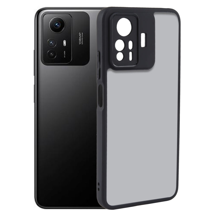 For Xiaomi Redmi Note 12S 4G Fine Pore Matte Black TPU + PC Phone Case - Xiaomi Cases by PMC TechLife | Online Shopping South Africa | PMC TechLife | Buy Now Pay Later Mobicred