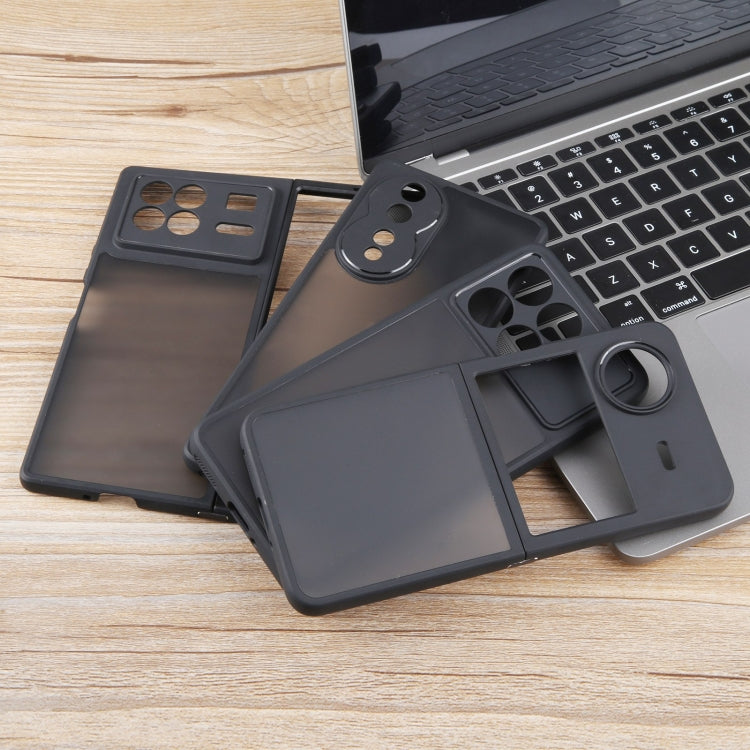 For Xiaomi Redmi Note 13 Pro+ Fine Pore Matte Black TPU + PC Phone Case - Note 13 Pro+ Cases by PMC TechLife | Online Shopping South Africa | PMC TechLife | Buy Now Pay Later Mobicred
