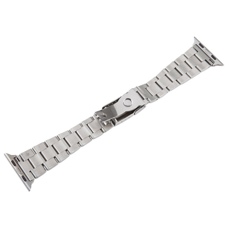 For Apple Watch 38mm Three-Bead Stainless Steel Watch Band(Silver) - free shipping - PMC TechLife - Order now!