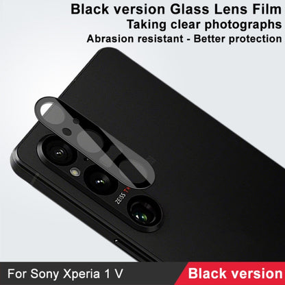 For Sony Xperia 1 V IMAK Rear Camera Lens Glass Film Black Version - Other by imak | Online Shopping South Africa | PMC Jewellery | Buy Now Pay Later Mobicred