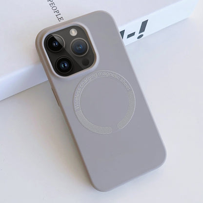 For iPhone 13 Pro Max MagSafe Magnetic Liquid Silicone Phone Case(Grey) - iPhone 13 Pro Max Cases by PMC Jewellery | Online Shopping South Africa | PMC Jewellery