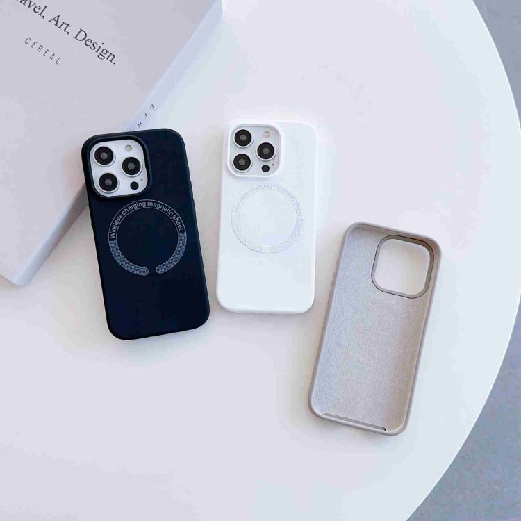 For iPhone 14 Pro MagSafe Magnetic Liquid Silicone Phone Case(Light Blue) - iPhone 14 Pro Cases by PMC TechLife | Online Shopping South Africa | PMC TechLife