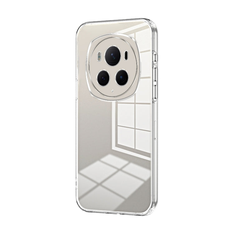 For Honor Magic6 Pro Transparent Plating Fine Hole Phone Case(Transparent) - free shipping - PMC Jewellery - Order now!