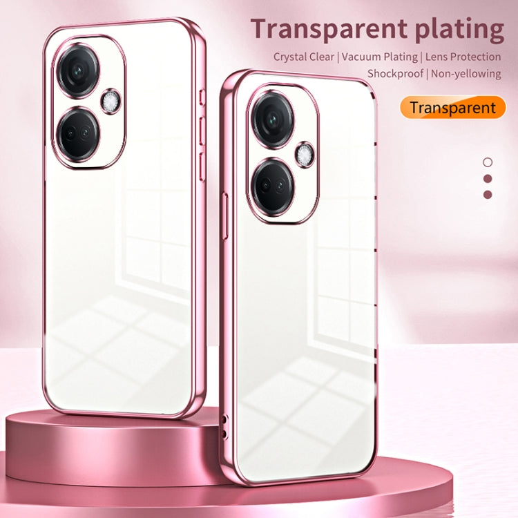 For OPPO K11 Transparent Plating Fine Hole Phone Case(Transparent) - OPPO Cases by PMC TechLife | Online Shopping South Africa | PMC TechLife | Buy Now Pay Later Mobicred