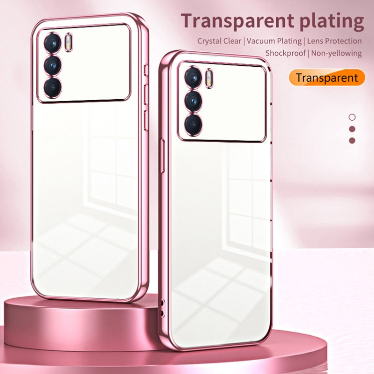 For OPPO K9 Pro Transparent Plating Fine Hole Phone Case(Green) - OPPO Cases by PMC TechLife | Online Shopping South Africa | PMC TechLife | Buy Now Pay Later Mobicred